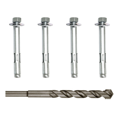 Liberty Accessory Copy of Copy of Safe Anchoring Kit Anchor Kit for Concrete Floors w/ Drill Bit Accessory