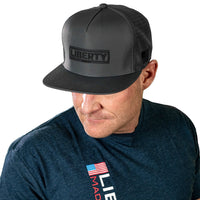 Liberty Tactical Logo Hat Gray Close Up