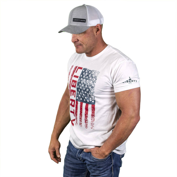 Liberty Accessory Stars and Bars Flag T-Shirt Small Apparel