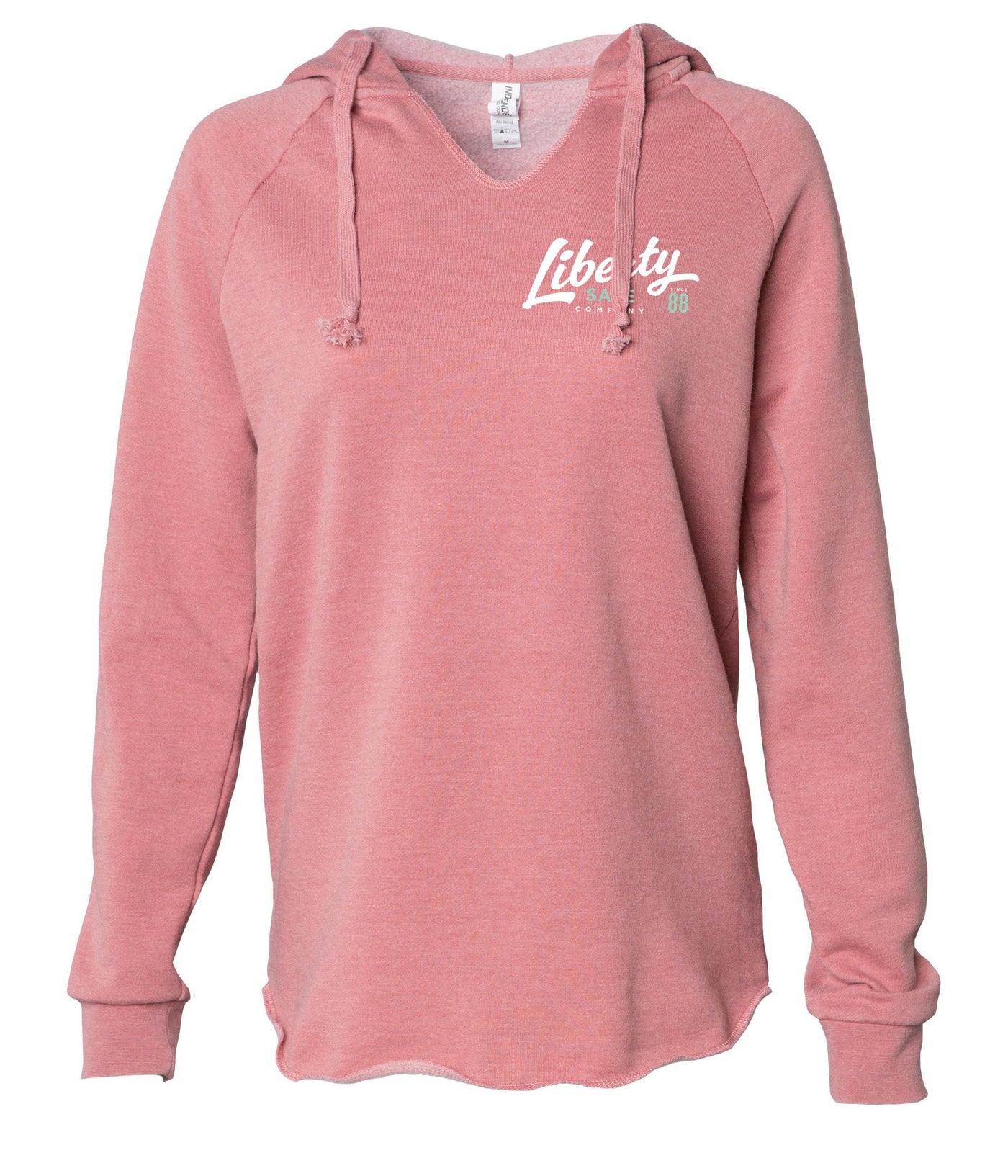 Liberty Accessory Dusty Rose V-Neck Hooded Pullover (Women) Small Apparel