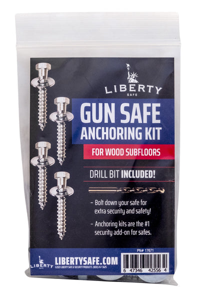 Liberty Accessory Safe Anchoring Kit For Wood Floor Including  Drill Bit Anchor Kit for Wood Floors w/ Drill Bit Accessory