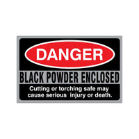 Liberty Accessory Black Powder Enclosed Sticker Accessory