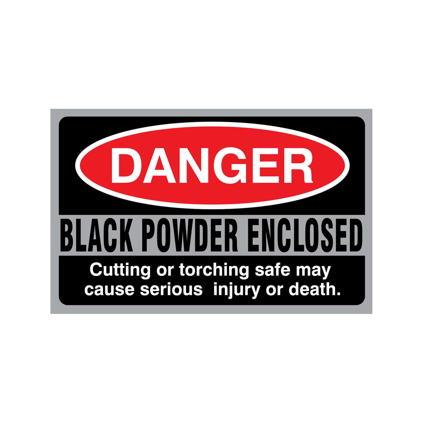 Liberty Accessory Black Powder Enclosed Sticker Accessory