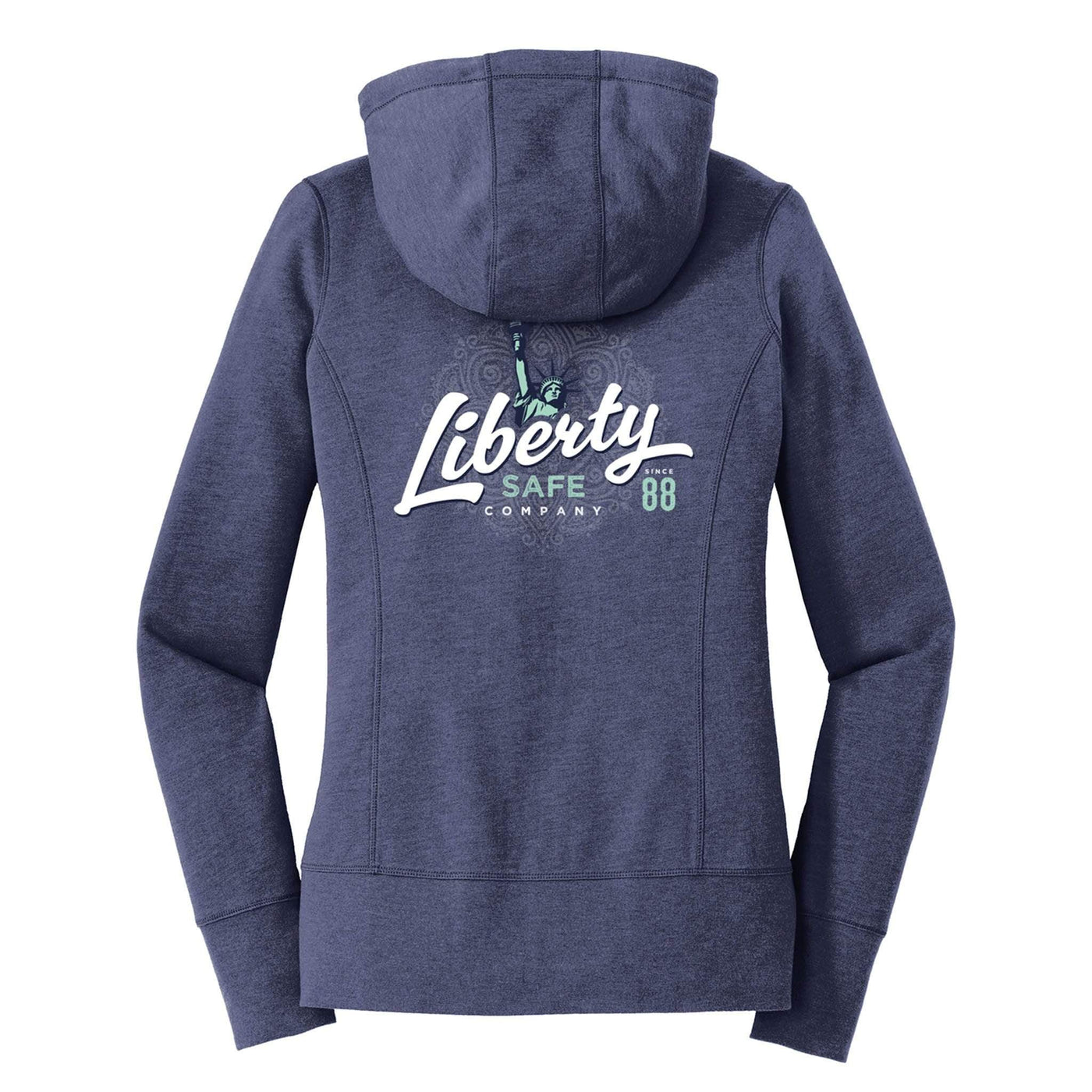 Liberty Safe Ladies Hoodie Back