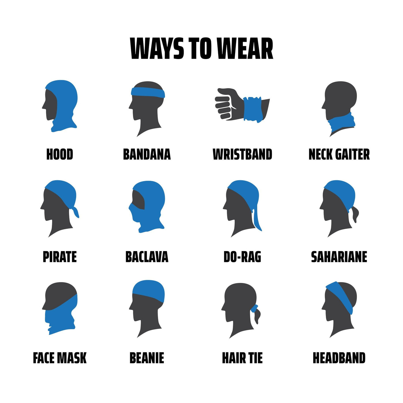 Ways to wear neck gaiter